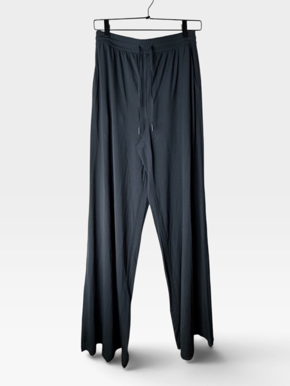 Lululemon Modal High Rise Wide Leg Lounge Pant Women's Size 8 Black (A1) - Picture 4 of 10
